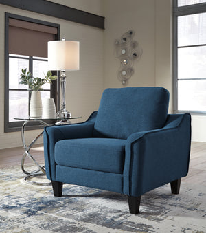 Jarred Convertible Fabric Sofa Chaise Sleeper in Blue or Gray
