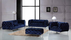 Mary Tufted Velvet Living Room Collection in 4 Color Options