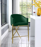 Xara Velvet Stool with Gold Legs in 6 Color Options