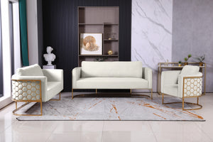 Clara Velvet Living Room Collection in 6 Color Options