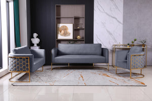 Clara Velvet Living Room Collection in 6 Color Options