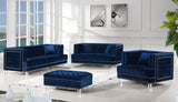 Luke Tufted Velvet Living Room Collection in Black, Navy, Grey or Cream