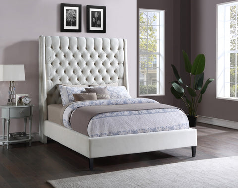 Ritz Velvet Wing Back Bed in 5 Color Options