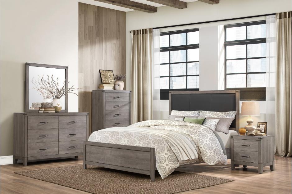 Woody Industrial Bedroom Collection