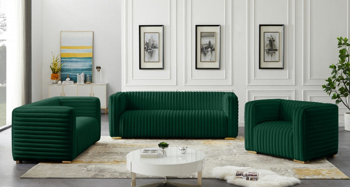 Avie Velvet Living Room Collection in 6 Color Options