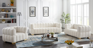 Gwenette Velvet Living Room Collection in 5 Color Options