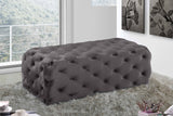 Cassara Velvet Tufted Bench/Ottoman in 6 Color Options