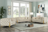 King Tufted Velvet Living Room Collection in 6 Color Options