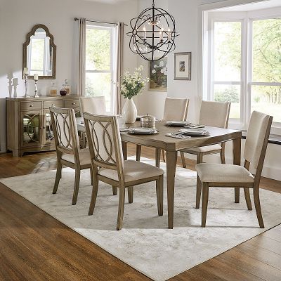 Antique Taupe Extendable Dining Room Collection