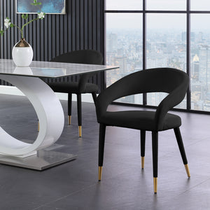 Dee Velvet Fabric Dining Chair in 6 Color Options