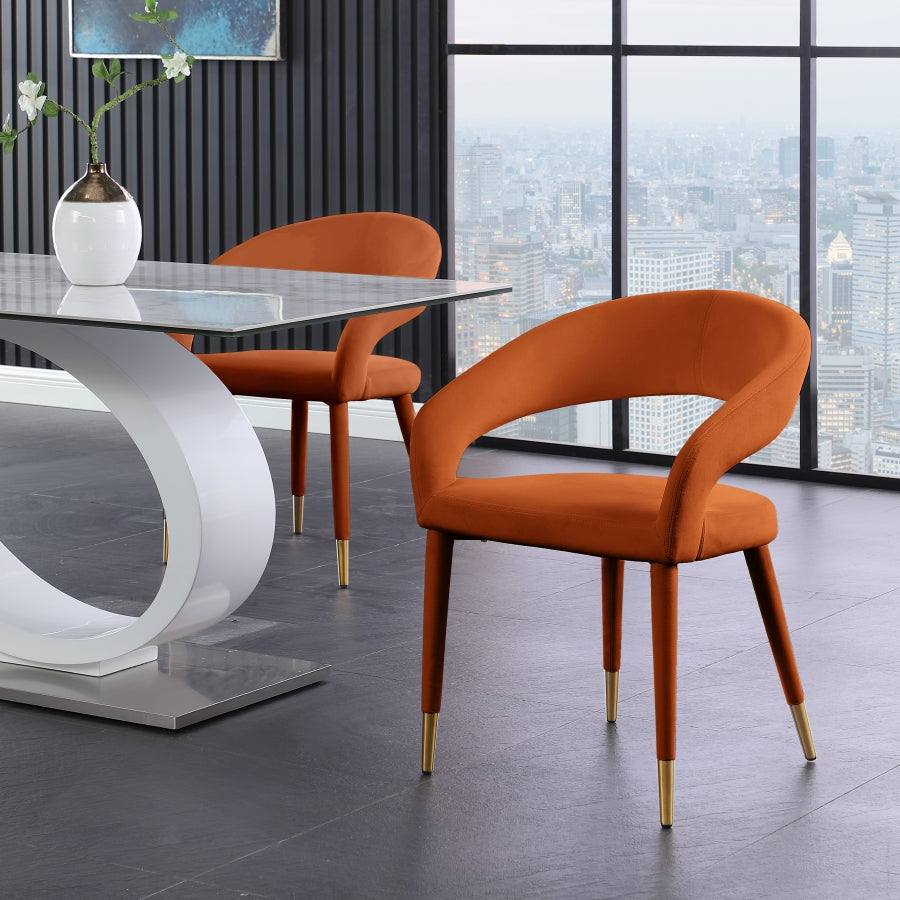 Dee Velvet Fabric Dining Chair in 6 Color Options