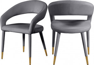 Dee Velvet Fabric Dining Chair in 6 Color Options