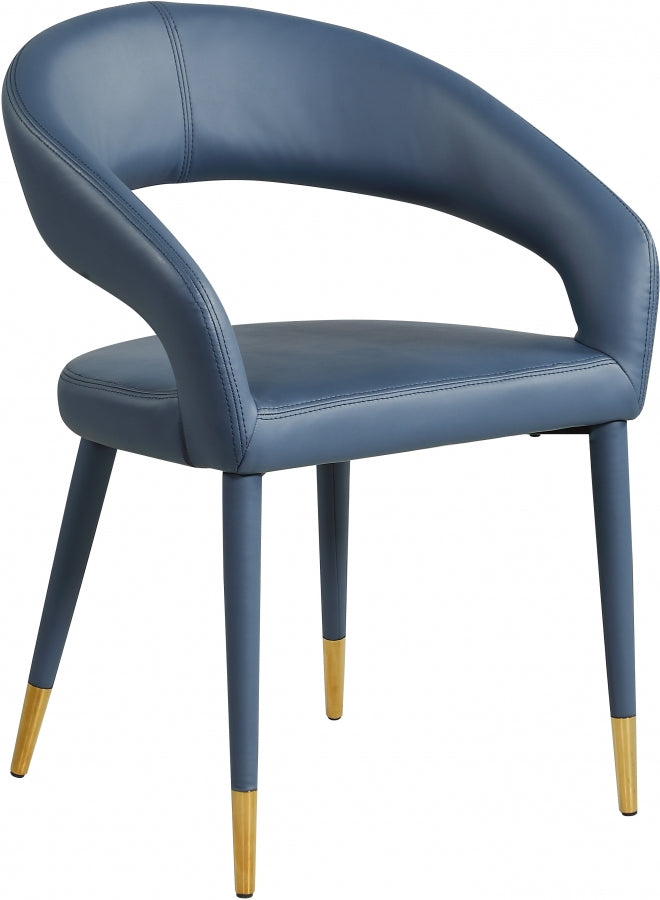 Dee Cream Faux Leather Dining Chair in 4 Color Options