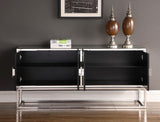 Arabella Mirrored Sideboard in Chrome or Gold Frame