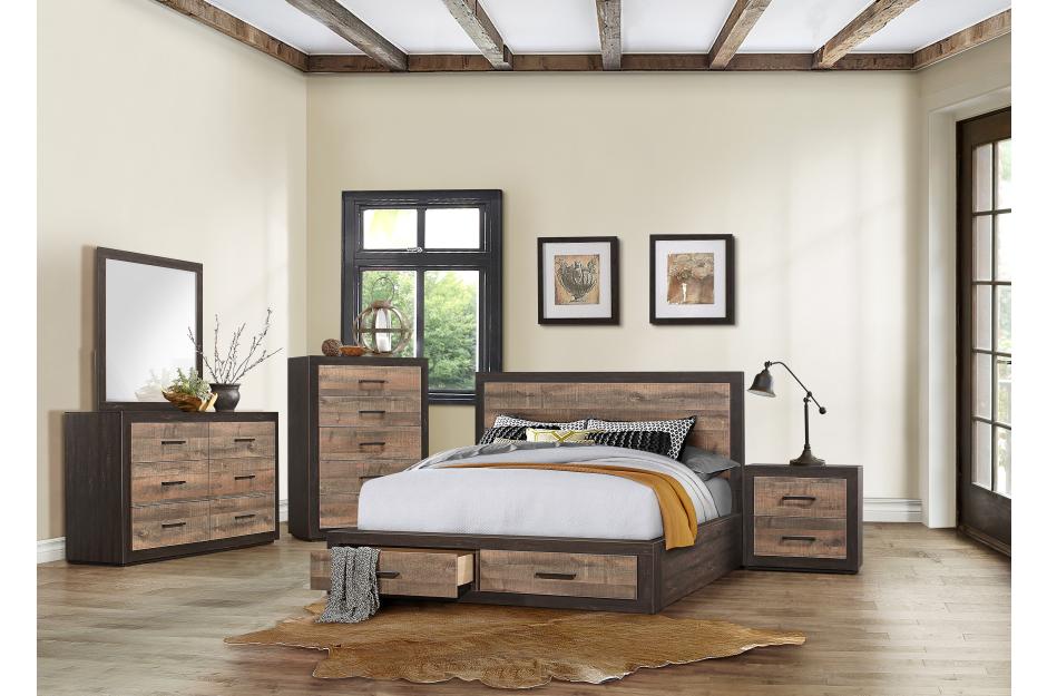 Mitch Storage Platform Bedroom Collection