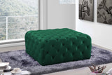 Ari Square Velvet Ottoman in 7 Color Options