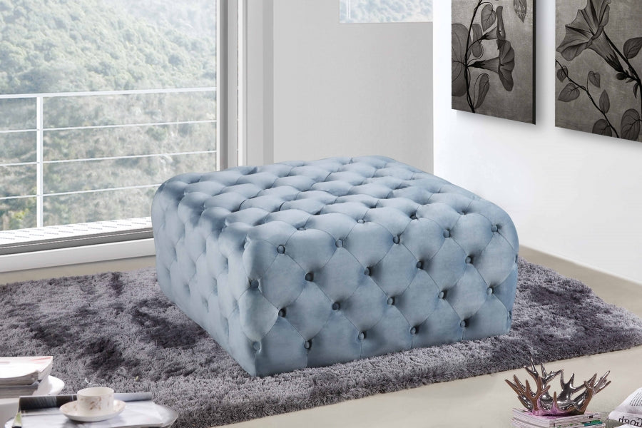 Ari Square Velvet Ottoman in 7 Color Options