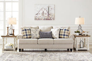 Megan Linen Fabric Living Room Collection with Optional Queen Size Sleeper