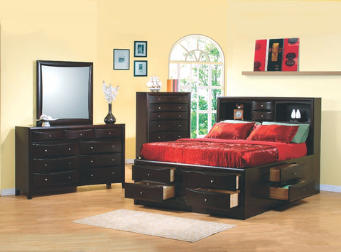 Phoenix Storage Bookcase Bedroom Collection