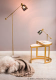 Marc Floor Lamp with Glass Shade