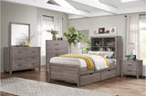 Woody Industrial Storage Platform Bedroom Collection