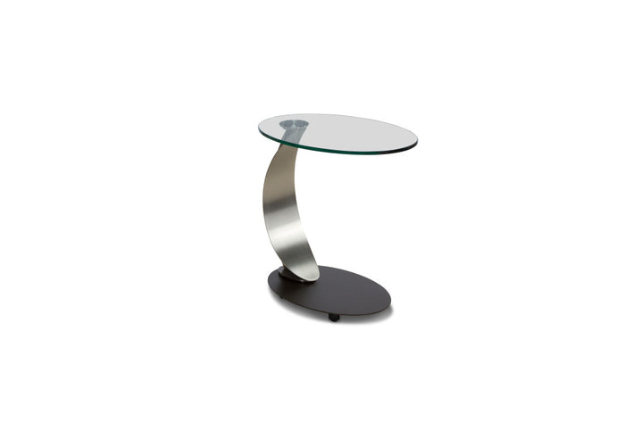 Scoop Oval Accent/Laptop Table with Casters
