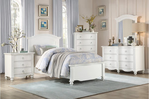 Maggie Traditional Bedroom Collection in Espresso or White Finish