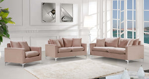 Noah Velvet Living Room Collection in 4 Color Options