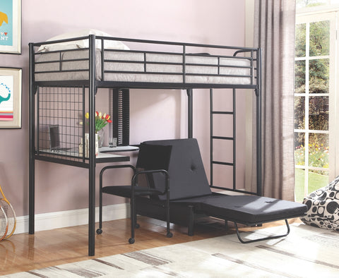 Workstation Loft Bed with Futon