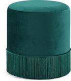 Freddy Velvet Ottoman in 4 Color Options