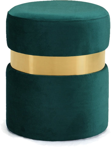 Heidi Round Velvet Ottoman in 6 Color Options