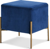 Elsa Square Velvet Ottoman in 6 Color Options