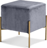 Elsa Square Velvet Ottoman in 6 Color Options