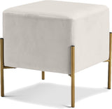 Elsa Square Velvet Ottoman in 6 Color Options