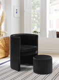 Sienna Velvet Accent Chair and Ottoman in 6 Color Options