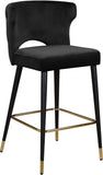 Lilly Velvet Counter Height Stool in 5 Color Options