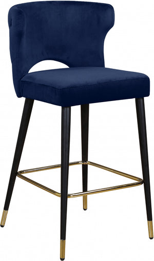 Lilly Velvet Counter Height Stool in 5 Color Options