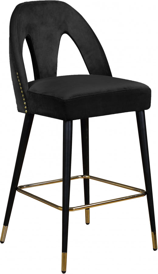 Aleyda Velvet Counter Height Stool in 5 Color Options