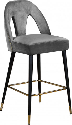 Aleyda Velvet Counter Height Stool in 5 Color Options