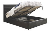 Rivers Black Leatherette Hydraulic Lift Storage Bed