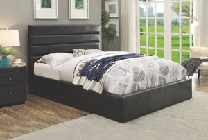 Rivers Black Leatherette Hydraulic Lift Storage Bed