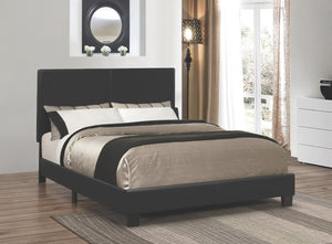 Mauli Leatherette Platform Bed in Black or White