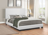 Mauli Leatherette Platform Bed in Black or White