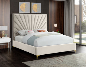 Echo Tufted Velvet Bed in 4 Color Options