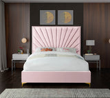 Echo Tufted Velvet Bed in 4 Color Options