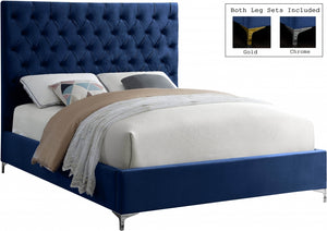 Crane Tufted Velvet Bed in 6 Color Options