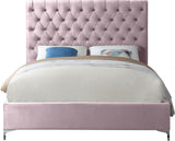 Crane Tufted Velvet Bed in 6 Color Options