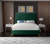 Crane Tufted Velvet Bed in 6 Color Options