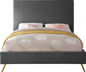 Jovina Velvet Bed in 4 Color Options