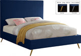 Jovina Velvet Bed in 4 Color Options